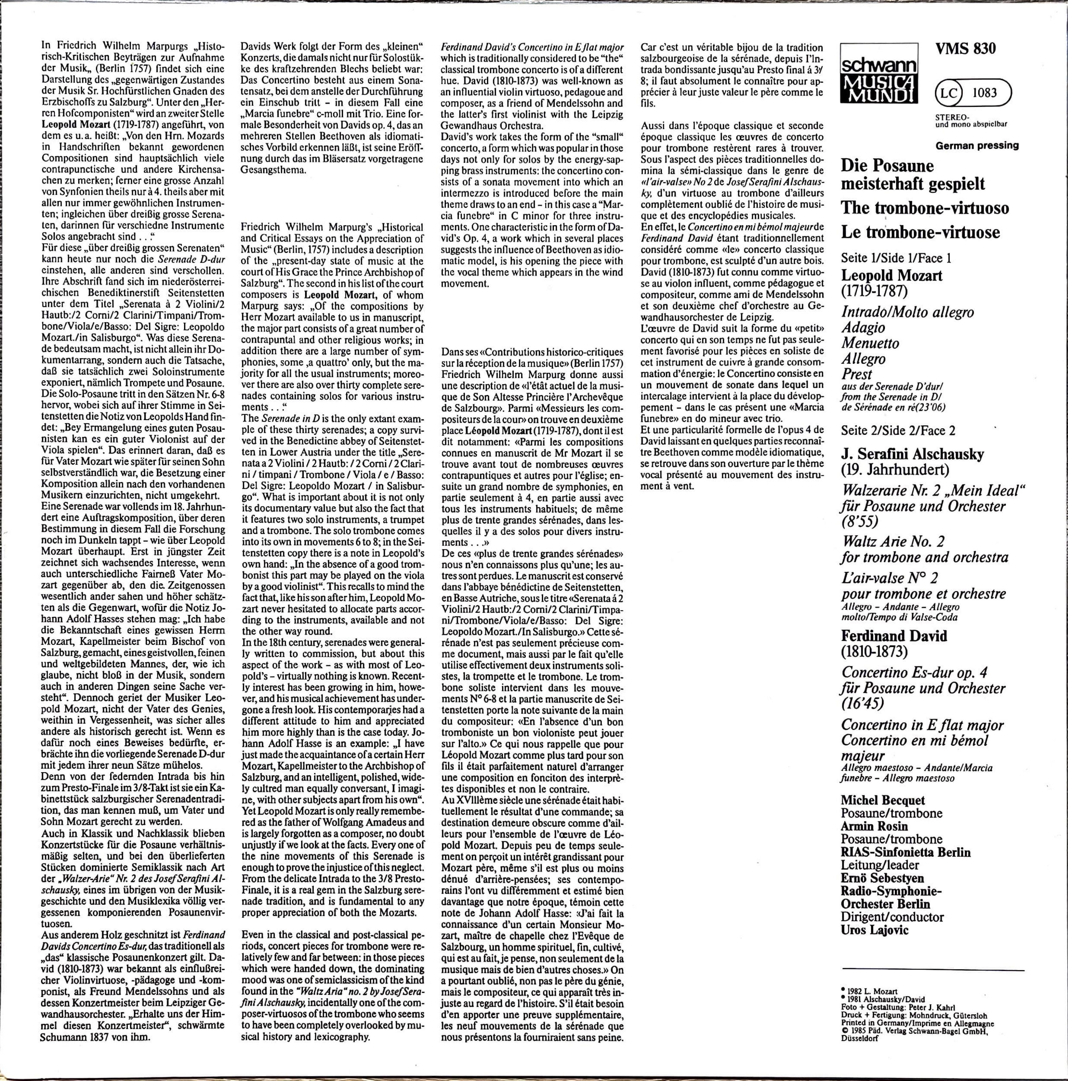 Die Posaune Meisterhaft Gespielt