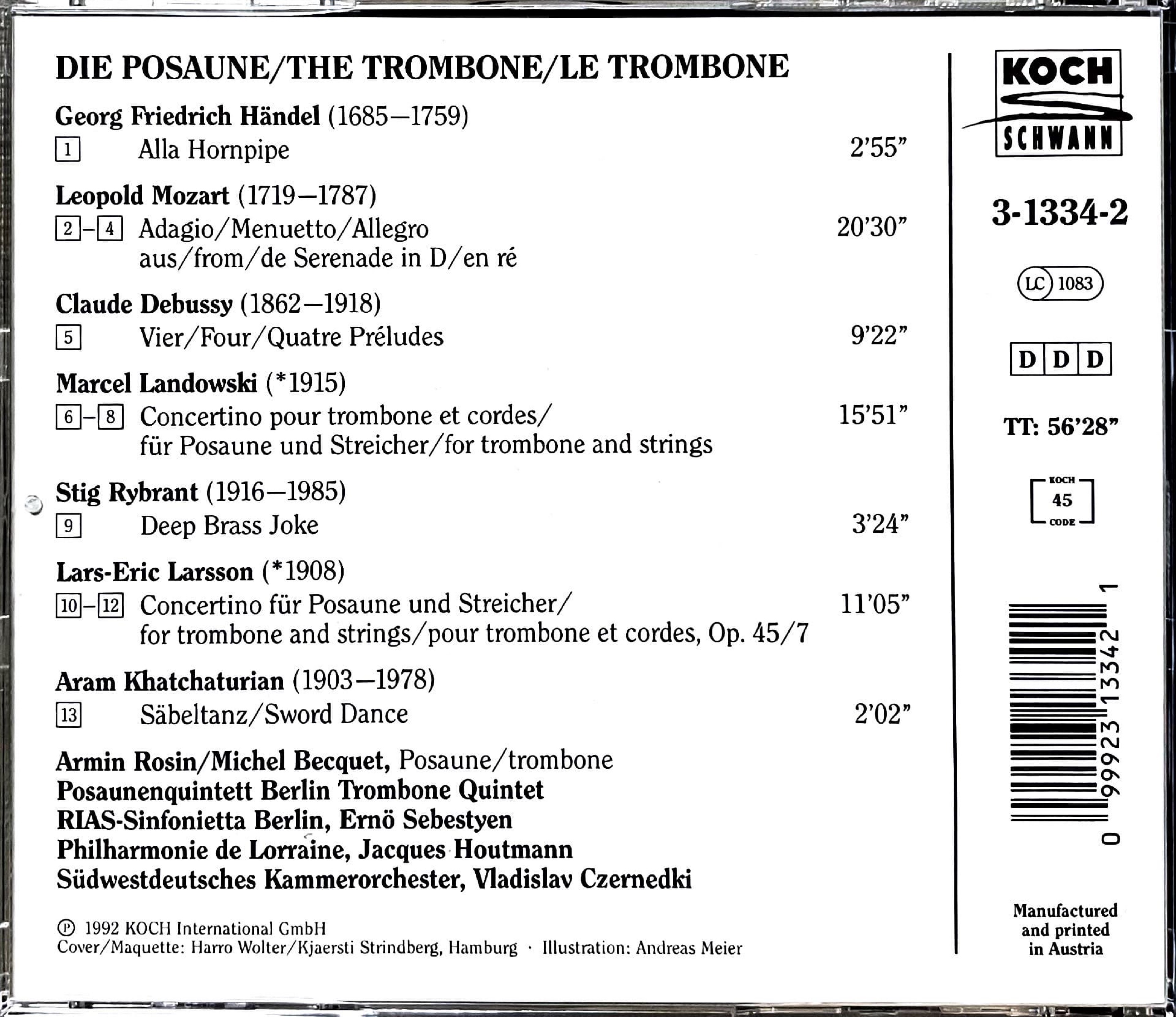 Die Posaune The trombone Le trombone