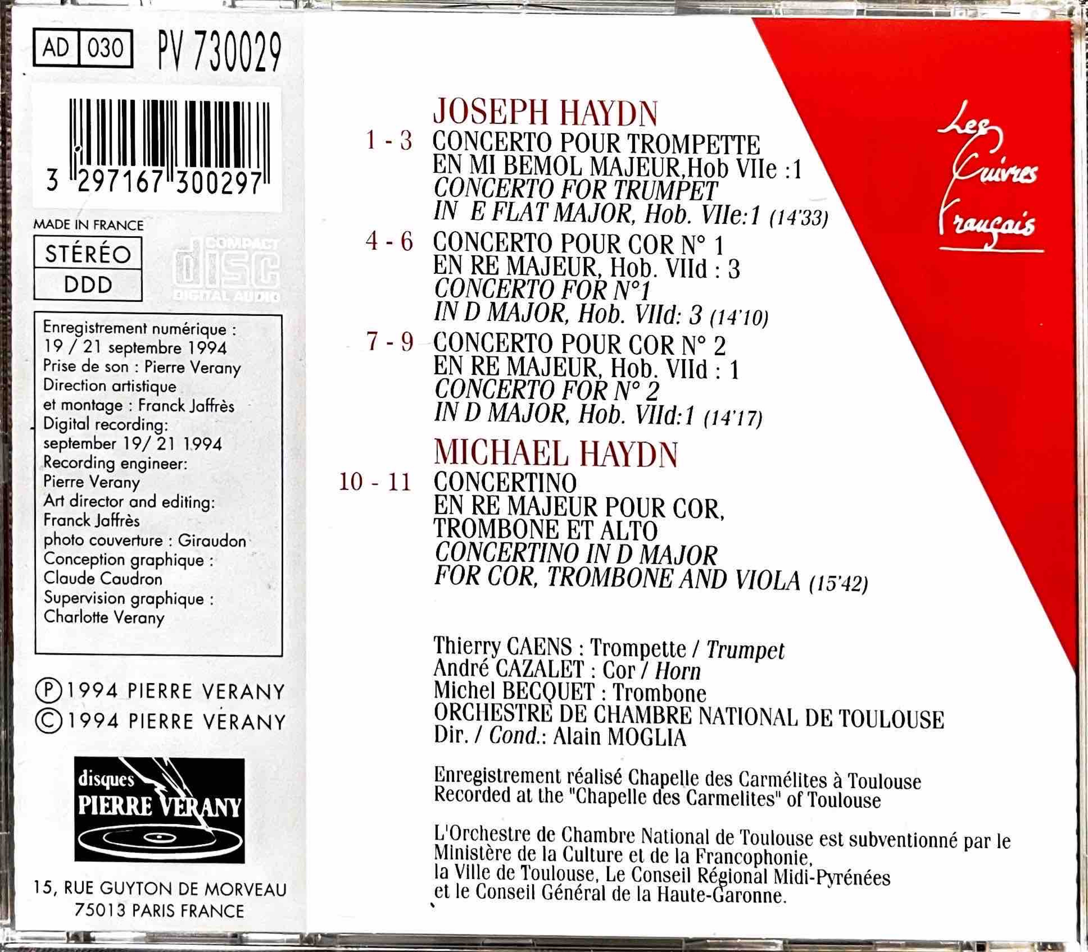 Joseph&Michael Haydn- Concertos for trompet, horn and trombone