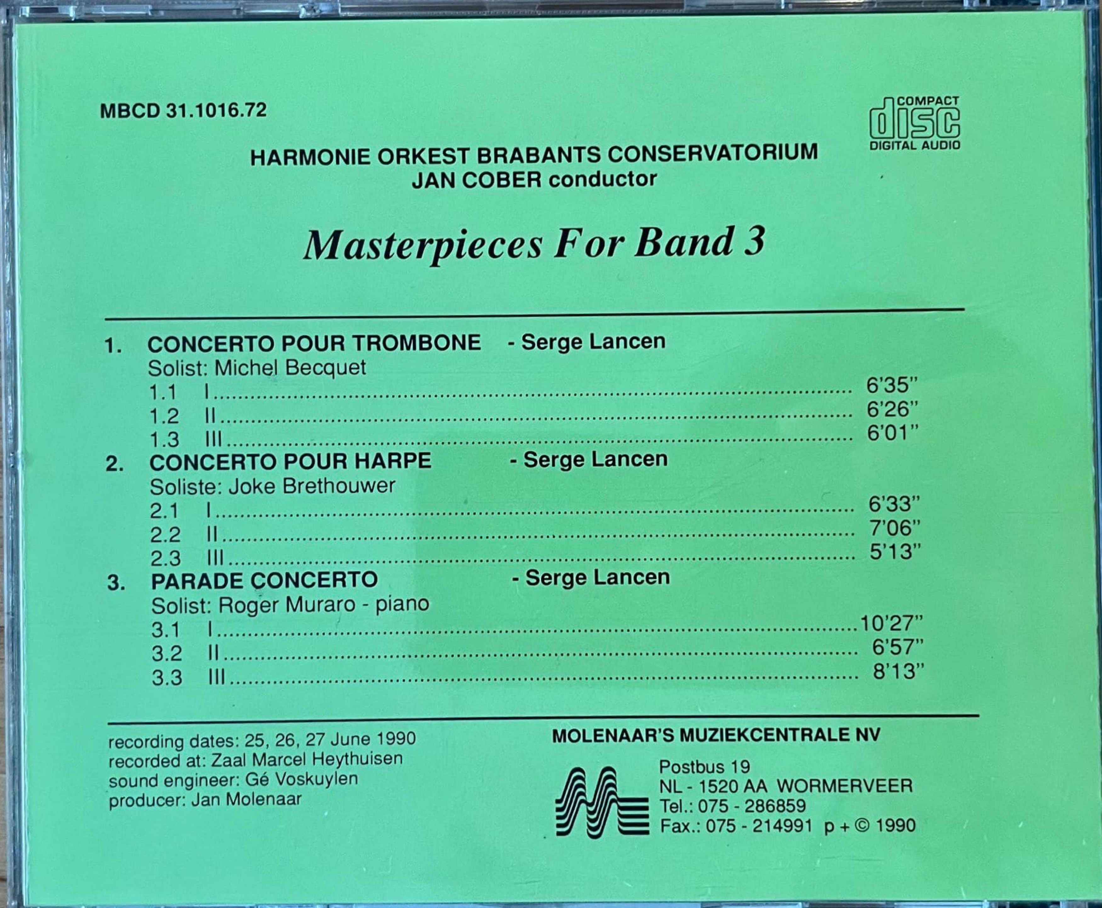 Masterpieces For Band 3