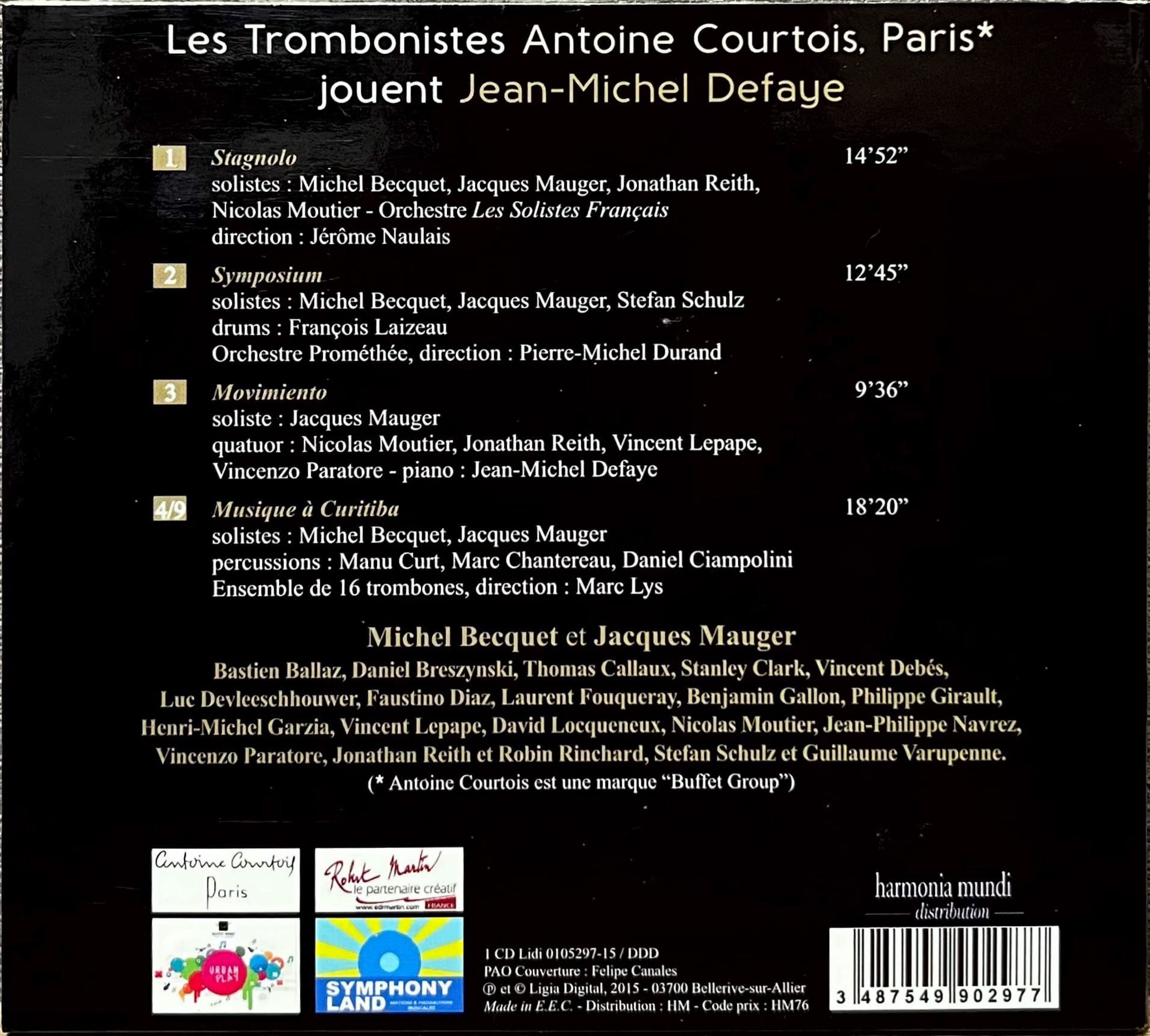 Les Trombonistes Antoine Courtois jouent Jean-Michel Defaye