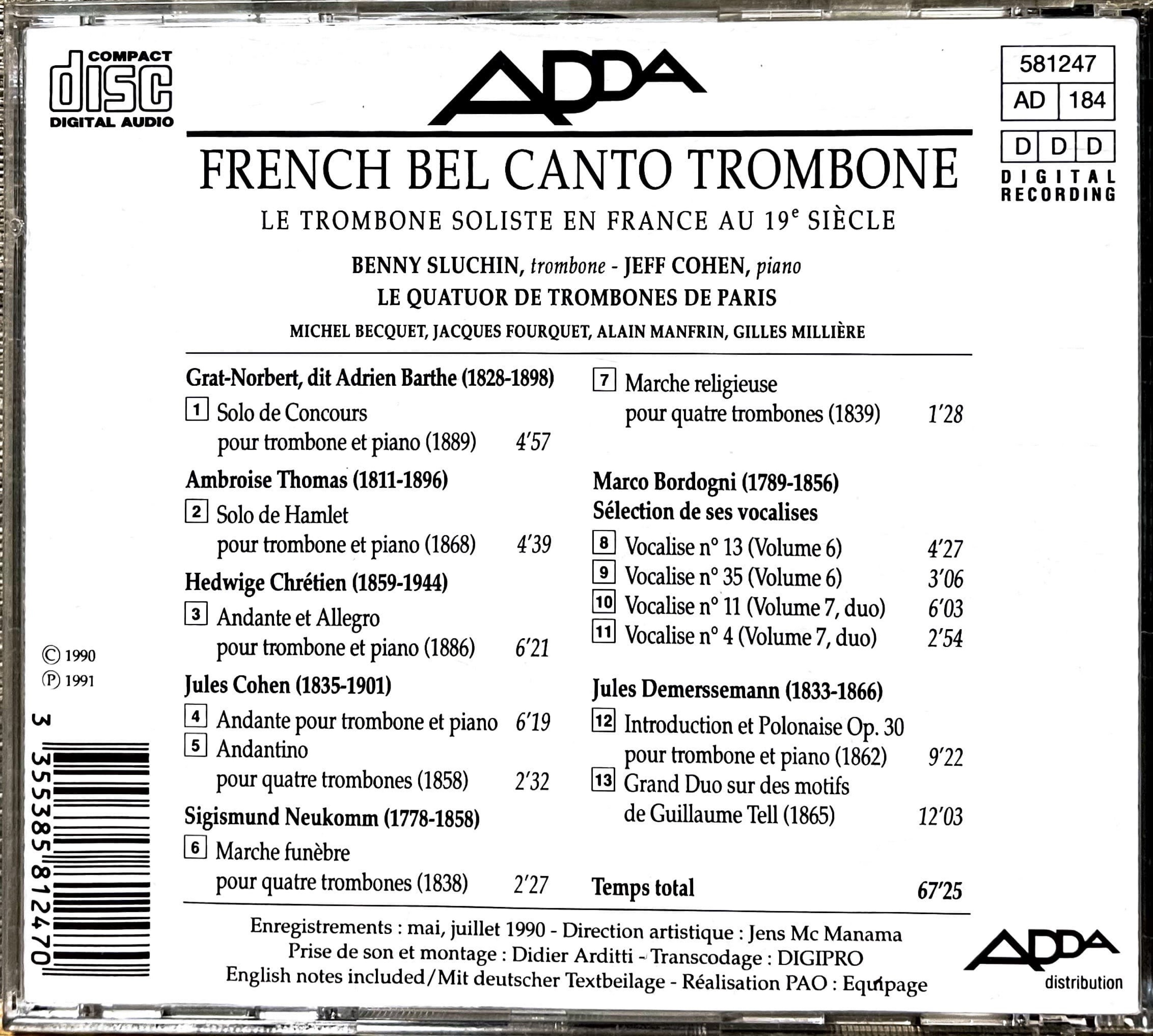 FRENCH BEL CANTO TROMBONE
